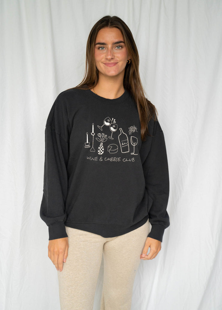 wine club sunday sweatshirt