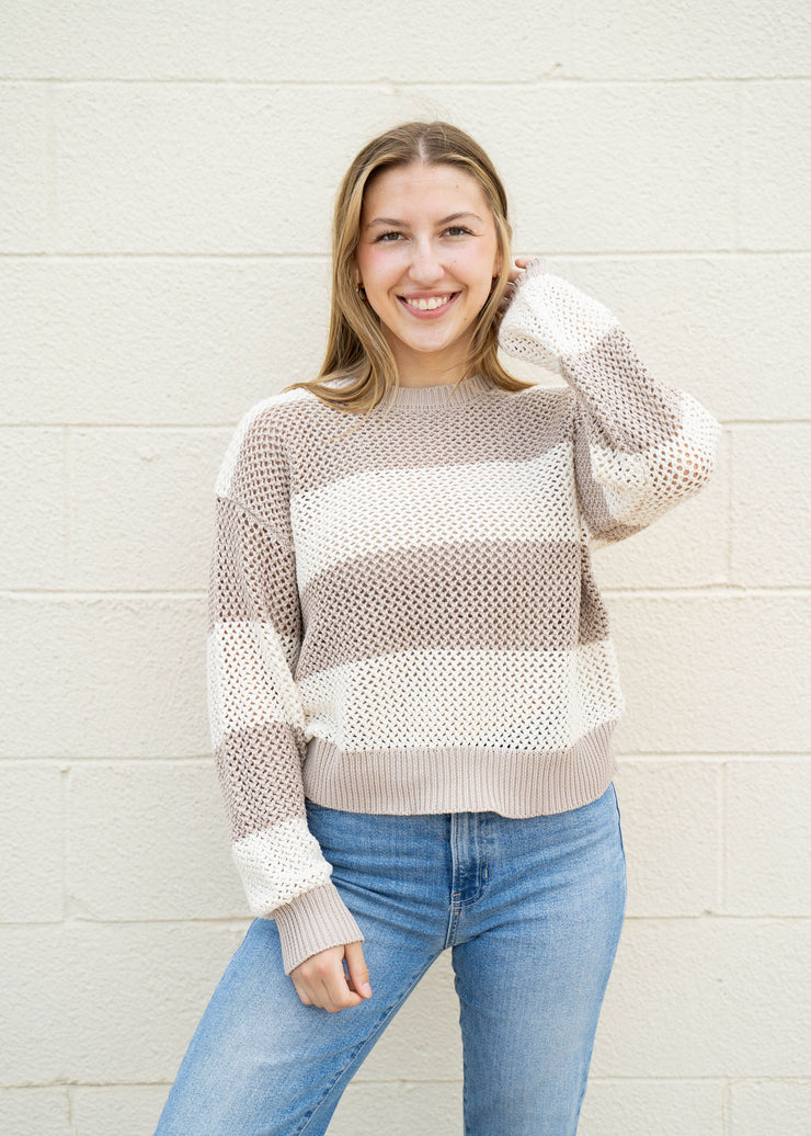 broadbeach stripe sweater