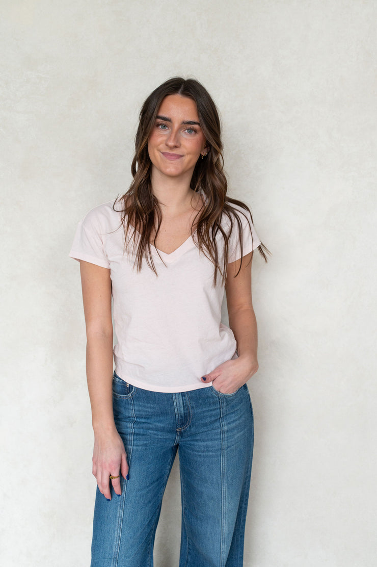 modern vneck tee