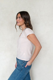 modern vneck tee