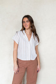 parallel button down top