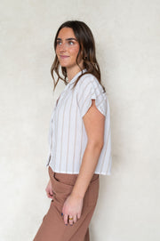 parallel button down top