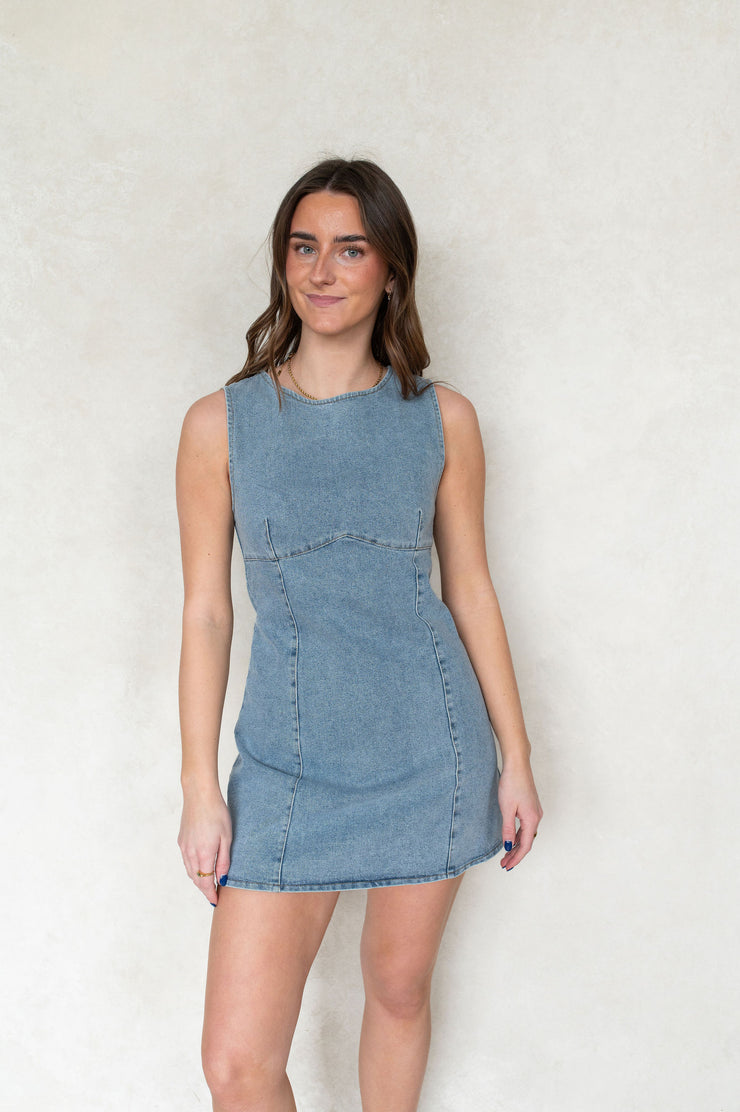 kyleigh denim dress