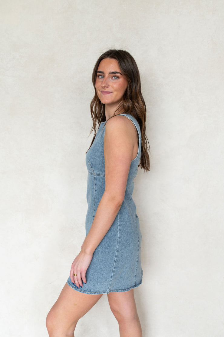 kyleigh denim dress