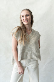 individuality side tie sweater vest