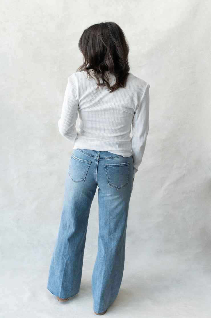 fiona mid rise wide leg jeans