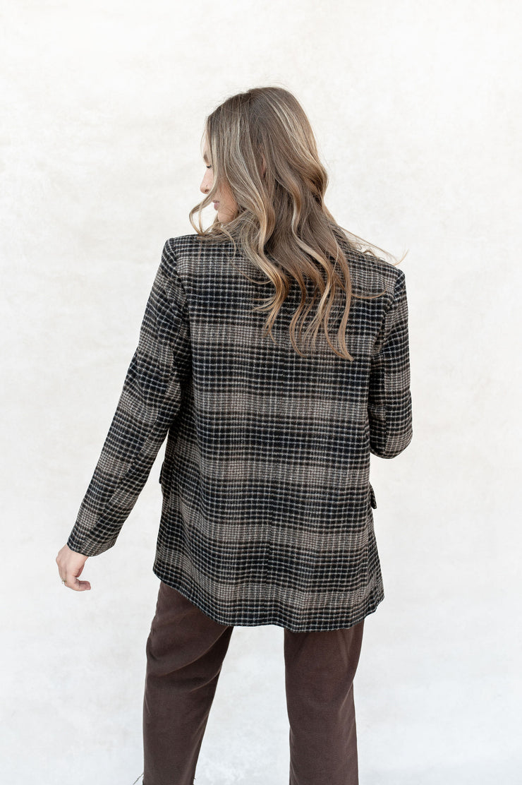 kingston relaxed plaid blazer