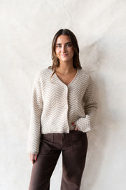 naomi herringbone cardigan