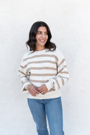 davis striped sweater