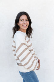 davis striped sweater