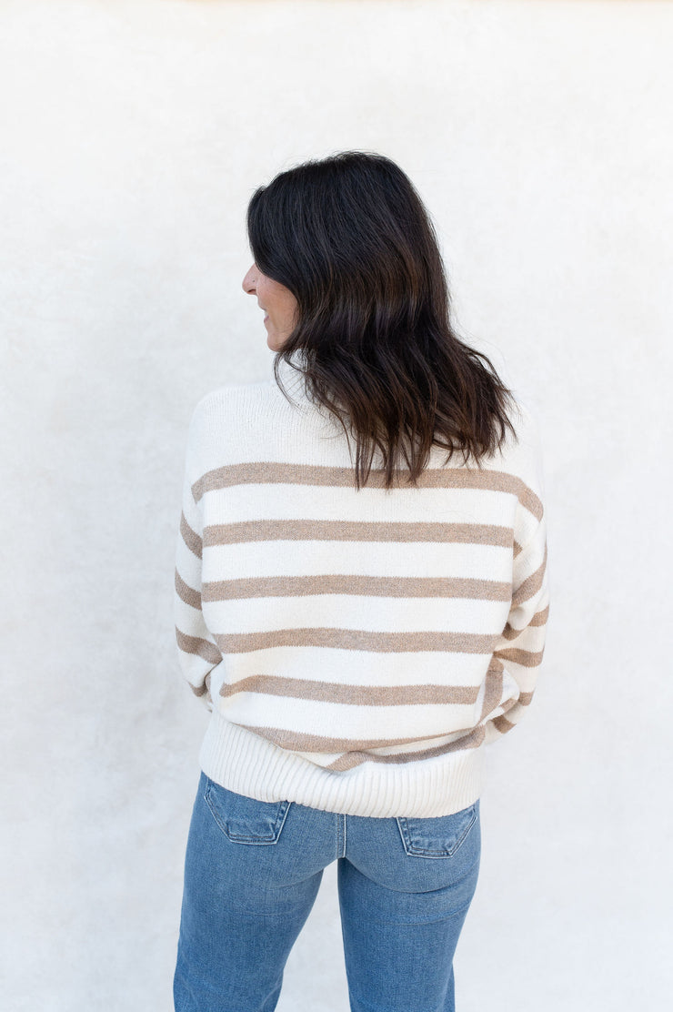 davis striped sweater