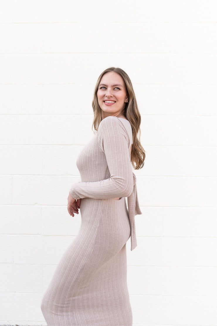 dignity knit midi dress