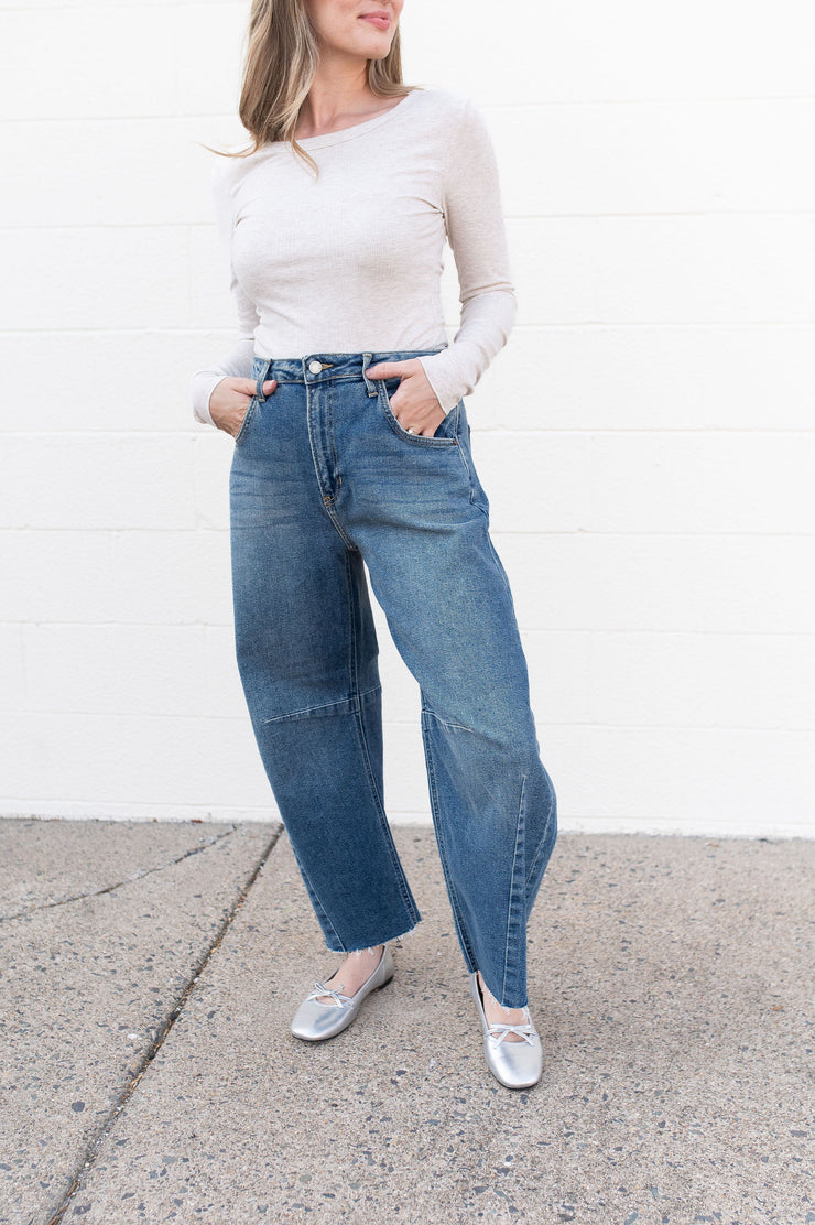 nicole barrel jeans