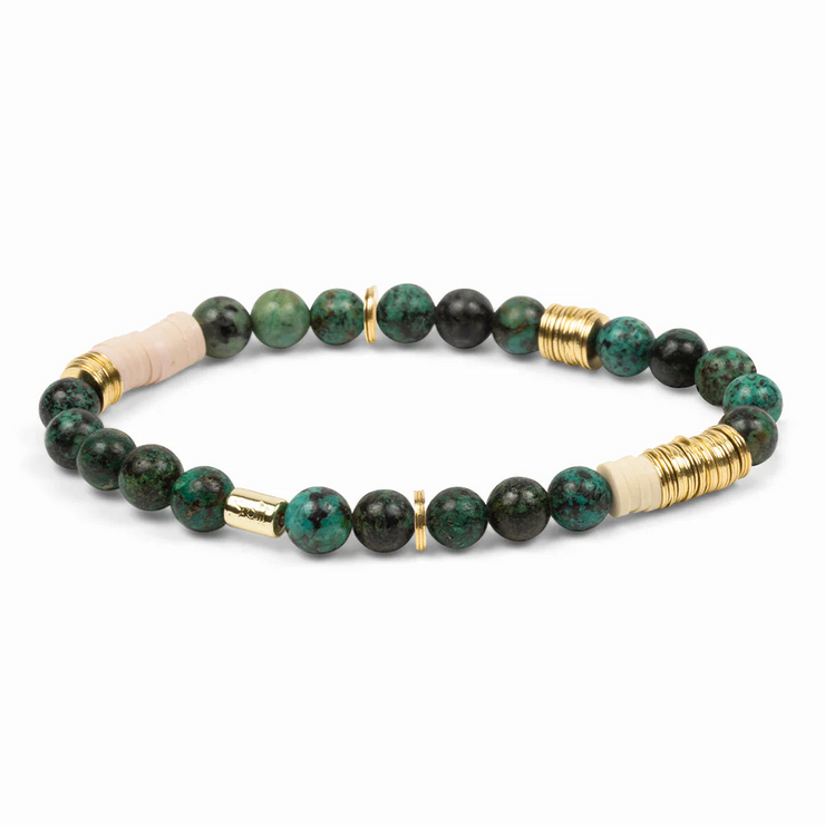 intermix stone stacking bracelet | african turquoise