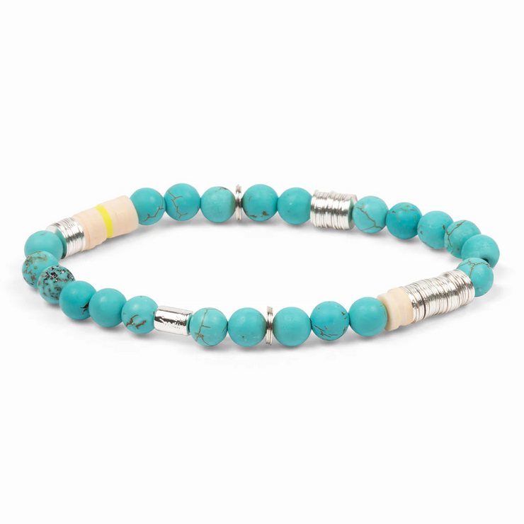 intermix stone stacking bracelet | turquoise