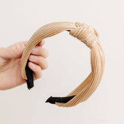 pleated knot headband