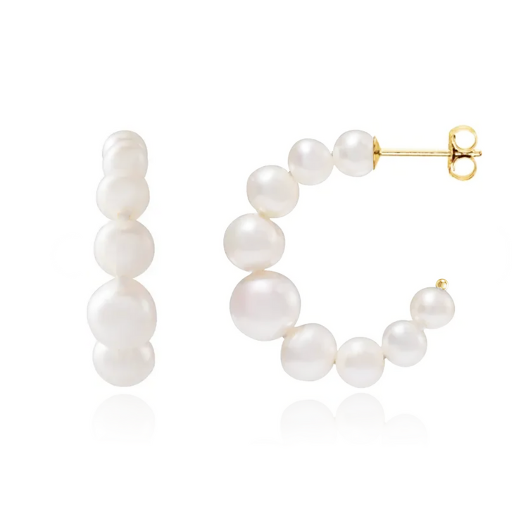 milo pearl hoops