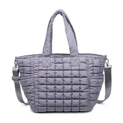 dreamer quilted puffer nylon tote