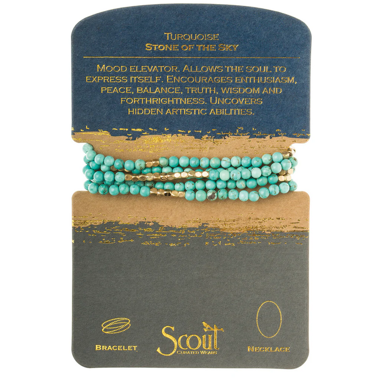 stone wrap bracelet + necklace | stone of the sky