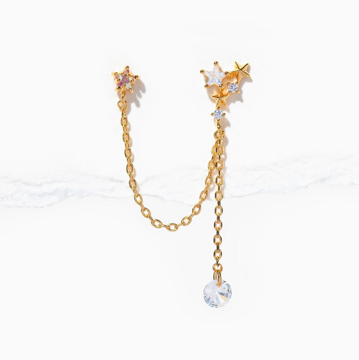 star crossed lover double earring