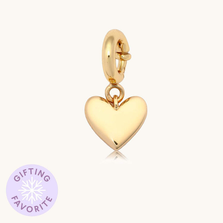 puffy heart charm