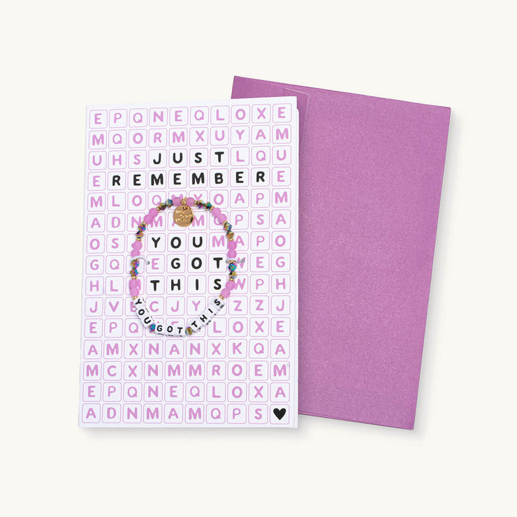 bracelet card | you got this