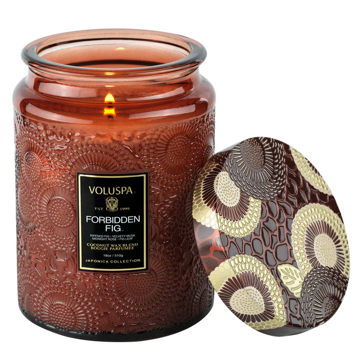 large jar candle | forbidden fig