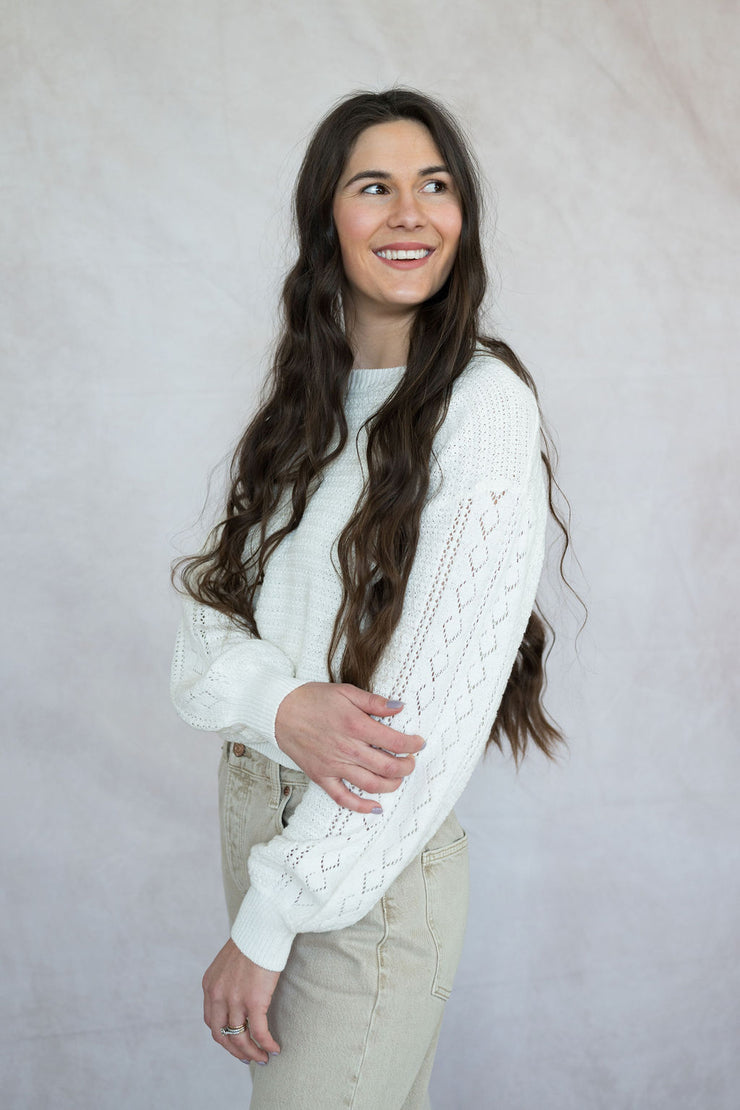 whitney crochet sweater