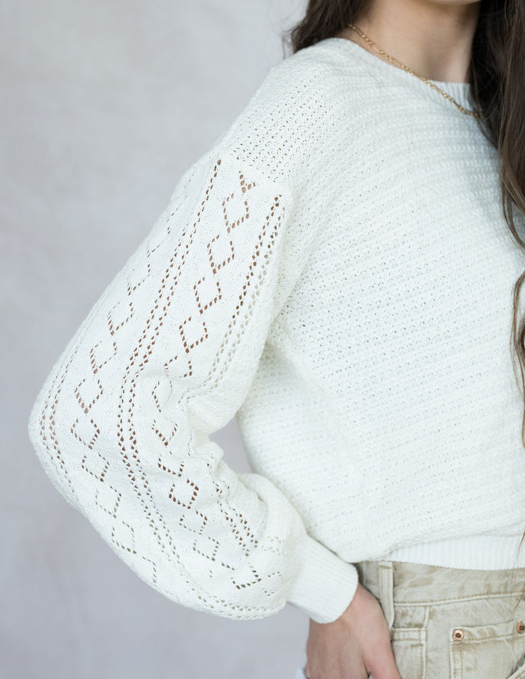 whitney crochet sweater