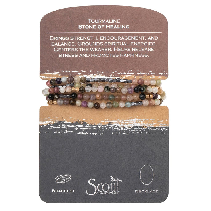 stone wrap bracelet + necklace | stone of healing